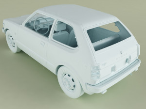 Honda Civic 3-door 3D Модель