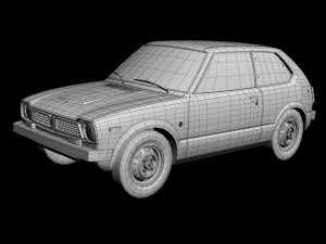 Honda Civic 3-door 3D Модель
