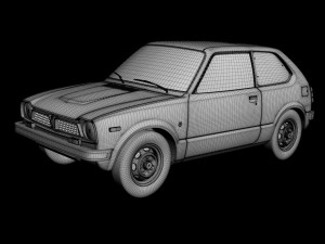 Honda Civic 3-door 3D Модель