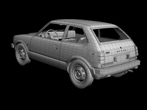 Honda Civic 3-door 3D Модель