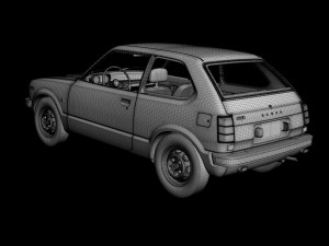 Honda Civic 3-door 3D Модель