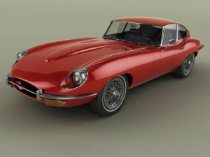 Jaguar E-Tipe Seri 2 Coupe Model 3D