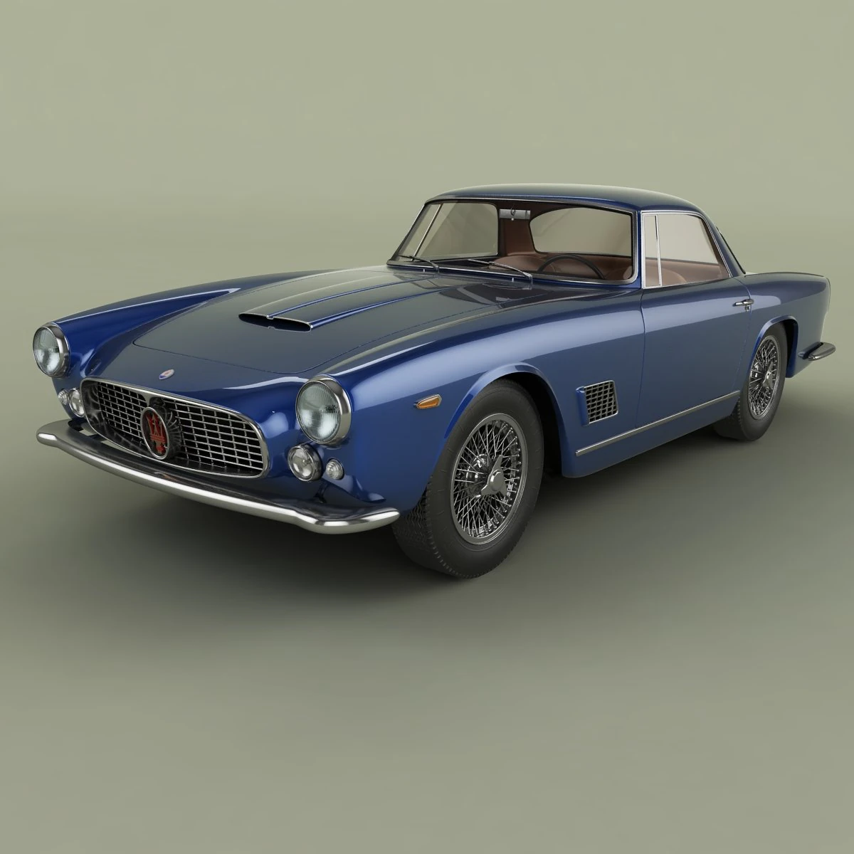 Maserati 3500GT mk1 Modello 3D .c4d .max .obj .3ds .fbx .stl .blend 