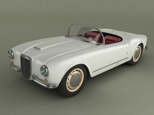 lancia aurelia b24 spider 3D Model