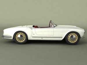 lancia aurelia b24 spider Modelo 3D