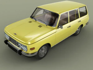 Wartburg 353 Tourist 3D Model
