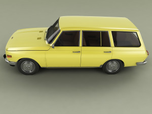Wartburg 353 Tourist Model 3D