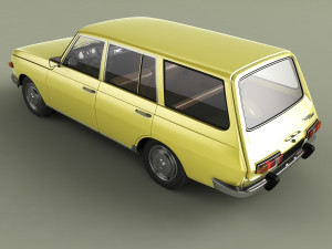 Wartburg 353 Tourist Model 3D
