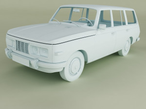 Wartburg 353 Tourist Model 3D