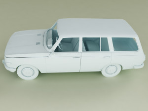 Wartburg 353 Tourist Model 3D