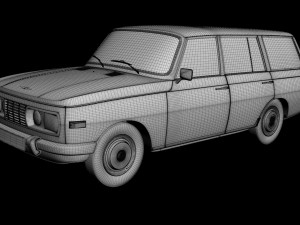 Wartburg 353 Tourist Model 3D