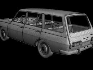 Wartburg 353 Tourist Model 3D