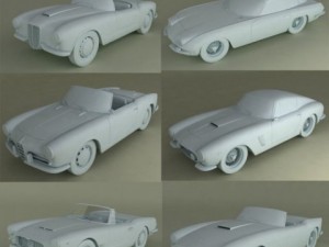 italian classic cars collection pt1 Model 3D