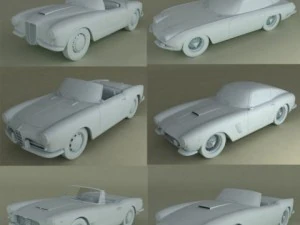 italian classic cars collection pt1 3D Model