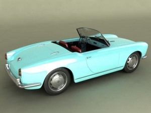 italian classic cars collection pt1 Model 3D
