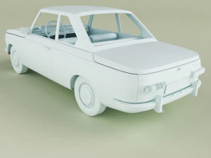 Wartburg 353 Coupe 3D Model