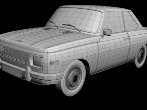 Wartburg 353 Coupe 3D Model