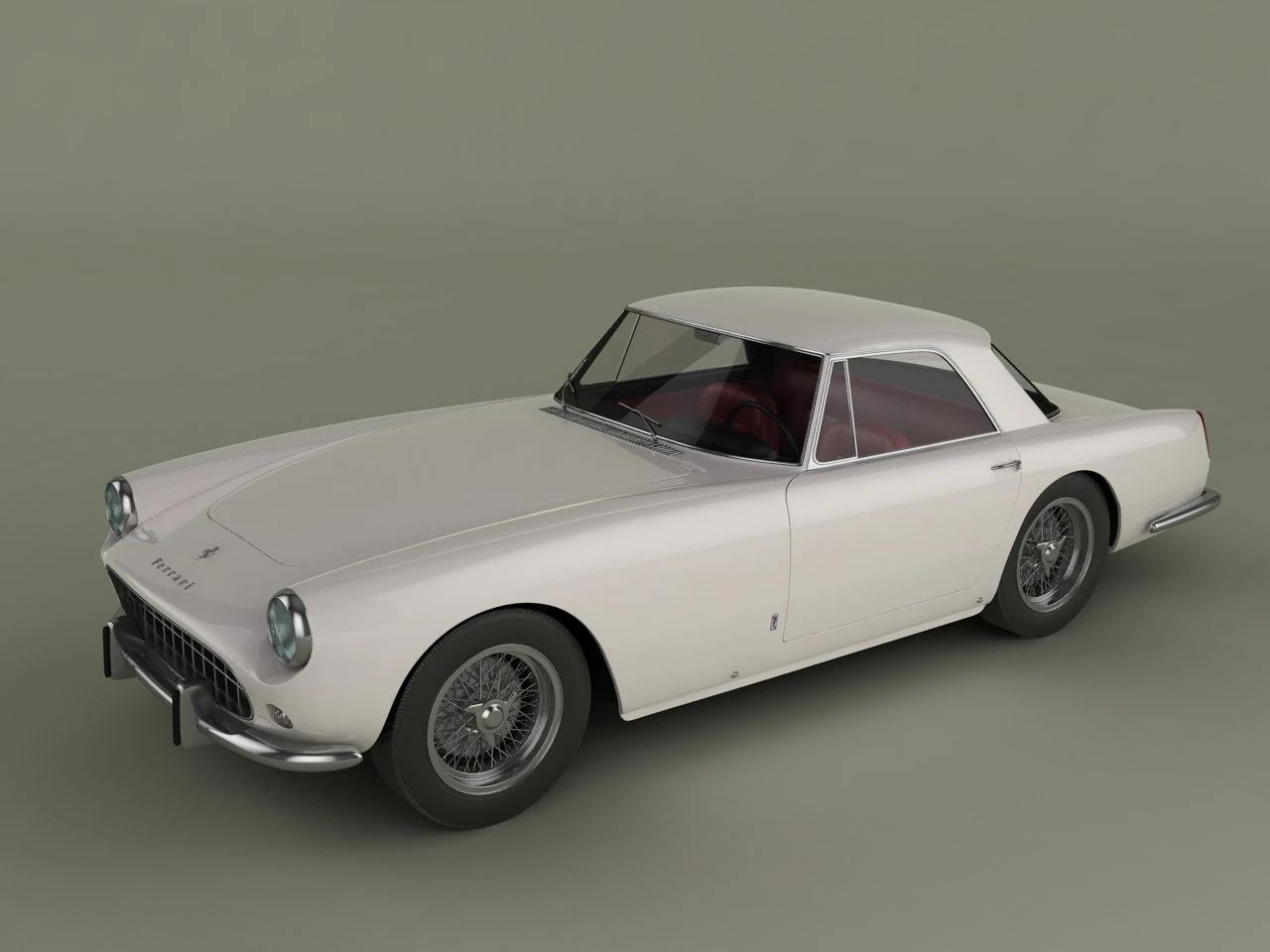 ferrari 250 gt coupe 3D Model .c4d .max .obj .3ds .fbx .stl .blend