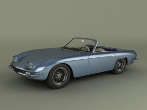 lamborghini 400 gt convertible Modèle 3D
