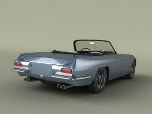 lamborghini 400 gt convertible 3D Модель