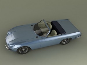 lamborghini 400 gt convertible 3D Модель