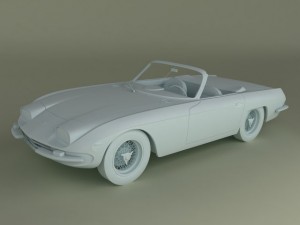 lamborghini 400 gt convertible 3D Модель
