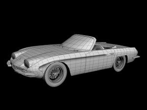 lamborghini 400 gt convertible 3D Модель