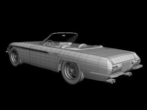 lamborghini 400 gt convertible 3D Модель