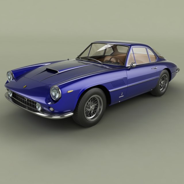 Ferrari 400 Superamerica 3D Модель .c4d .max .obj .3ds .fbx .stl .blend 