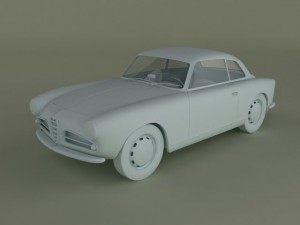 alfa romeo giulietta sprint 3D Модель