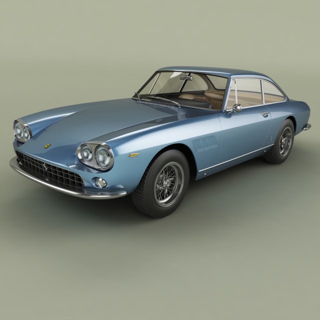 Ferrari 330GT 2plus2 mk1 3D Model .c4d .max .obj .3ds .fbx .stl .blend 