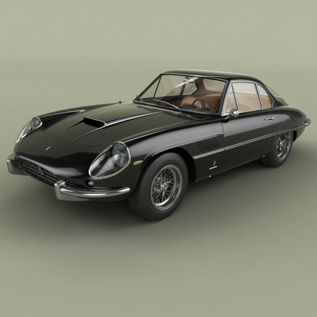 Ferrari 400 Superamerica Aerodinamica 3D Model .c4d .max .obj .3ds .fbx .stl .blend 
