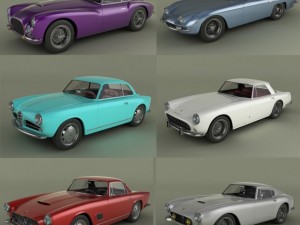 italian classic cars collection pt2 Model 3D