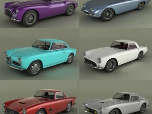 italian classic cars collection pt2 3D Model
