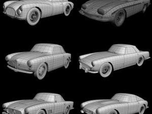 italian classic cars collection pt2 3D Model