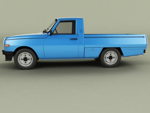 Wartburg 353 W Trans 3D Модель