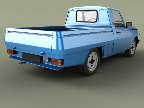 Wartburg 353 W Trans 3D Модель