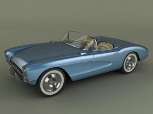 Chevrolet Corvette 1956 Modèle 3D
