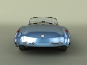 chevrolet corvette 1956 3Dモデル