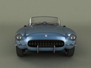 chevrolet corvette 1956 3Dモデル