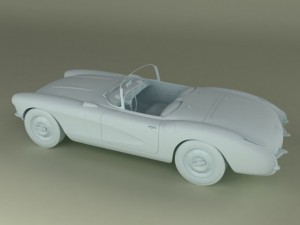 chevrolet corvette 1956 3Dモデル
