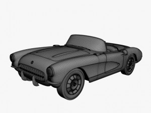 chevrolet corvette 1956 3Dモデル