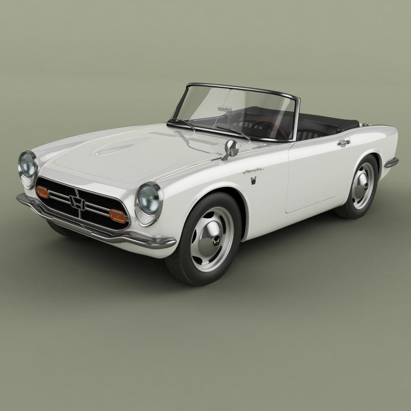 Honda S800 Modelo 3D .c4d .max .obj .3ds .fbx .stl .blend 