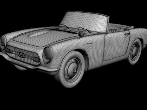 Honda S800 Modelo 3D
