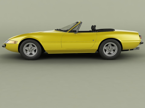Ferrari 365 GTS-4 Daytona Plexiglass Model 3D