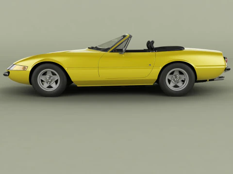 Ferrari 365 GTS-4 Daytona Plexiglass 3D Model