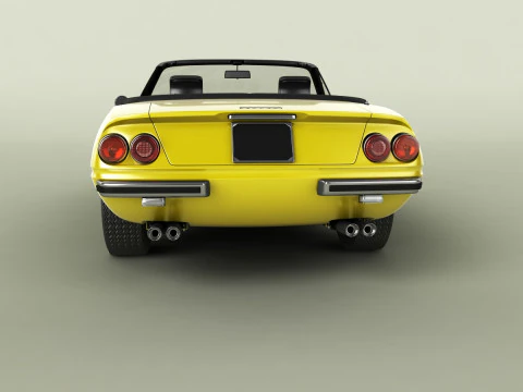 Ferrari 365 GTS-4 Daytona Plexiglass 3D Model