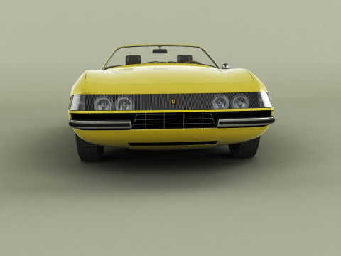 Ferrari 365 GTS-4 Daytona Plexiglass Model 3D
