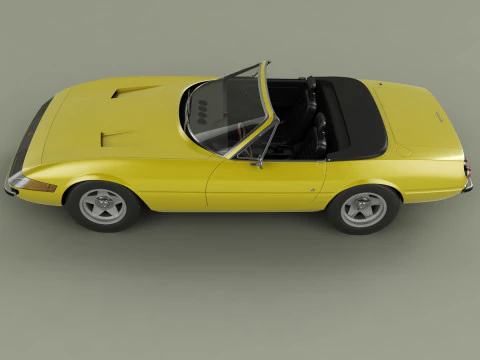 Ferrari 365 GTS-4 Daytona Plexiglass 3D Model