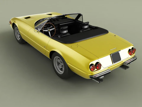 Ferrari 365 GTS-4 Daytona Plexiglass 3D Model